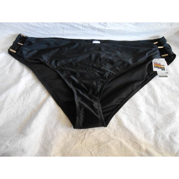 Time & Tru Other - NEW Time And Tru Low Rise‎ Beaded Open Sides Bikini Swim Bottom Plus sz 2X 20-22